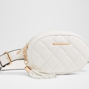 Aldo White cross wallet leather